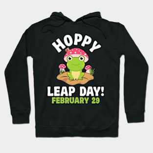 Funny Frog Hoppy Leap Day February 29 Birthday Leap Year Hoodie